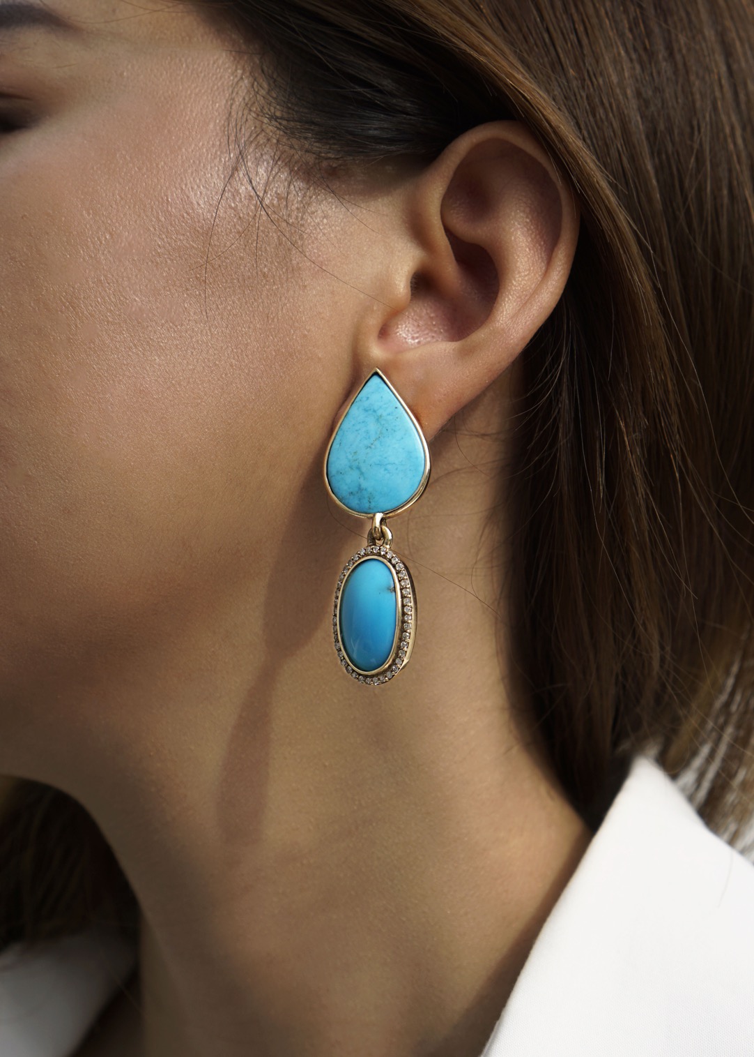 Turquoise Asymmetry Earrings