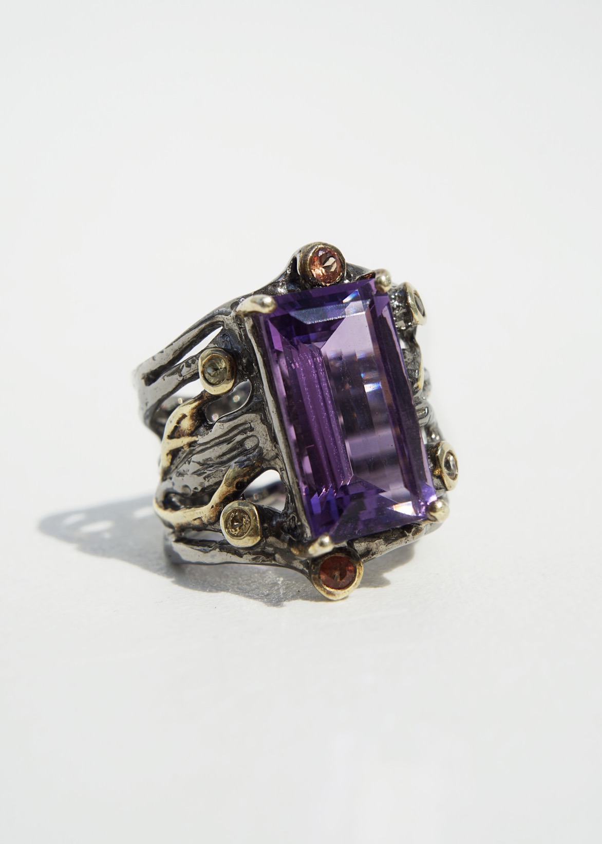 Amethyst Crafted Ring