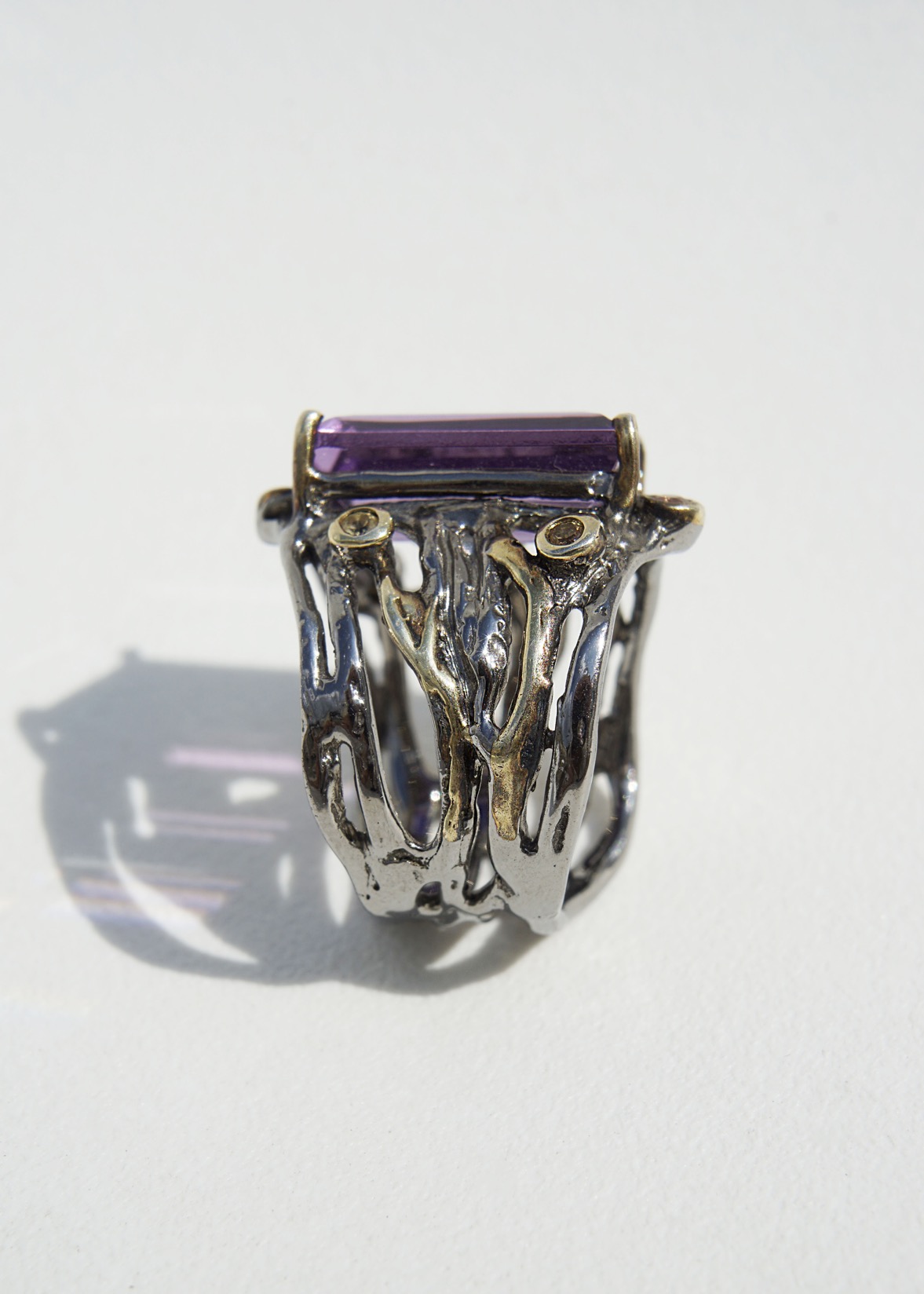 Amethyst Crafted Ring