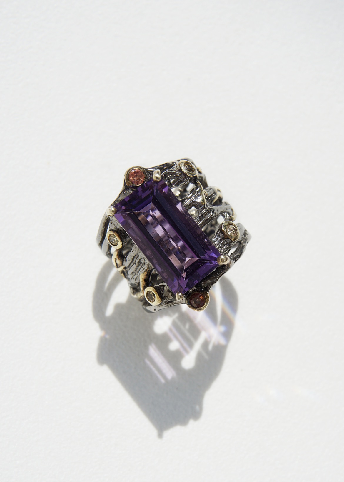 Amethyst Crafted Ring