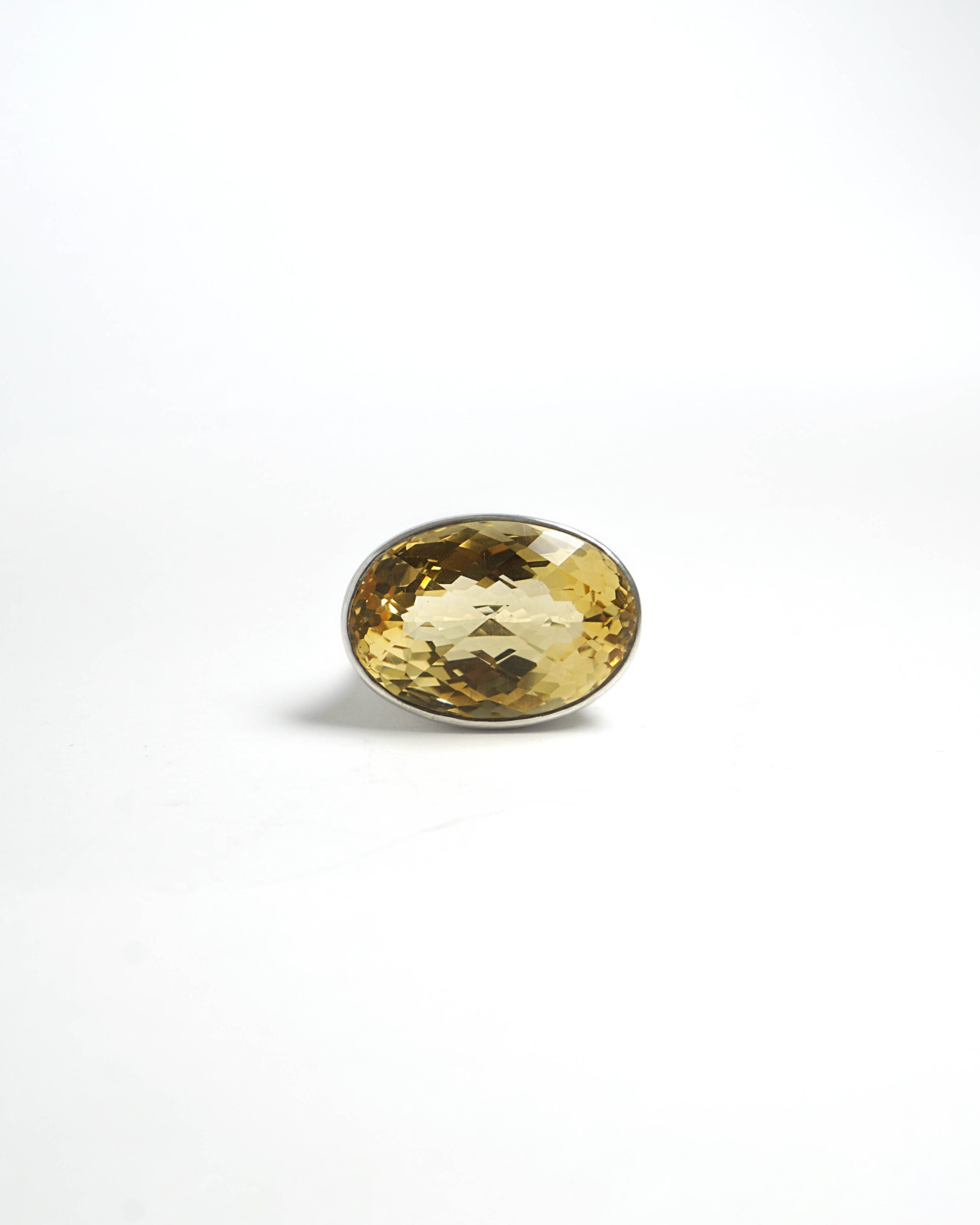 Citrine Bold Basic Ring