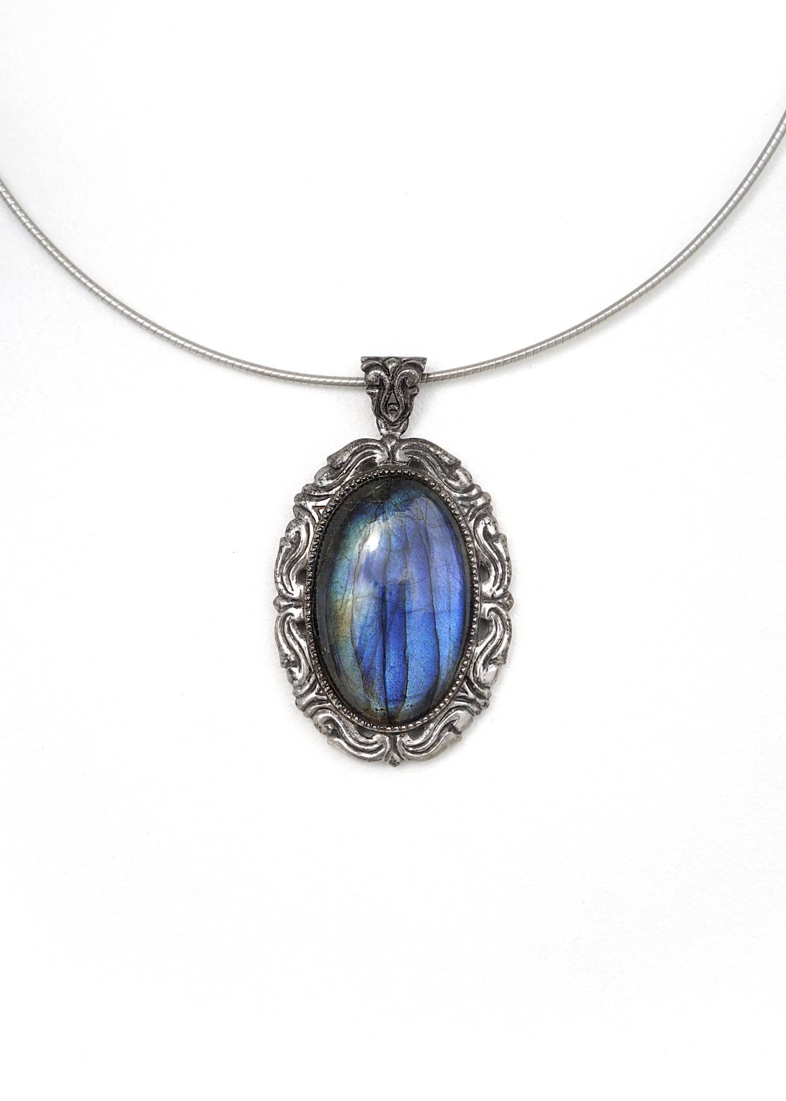 Labradorite Vintage Pendant